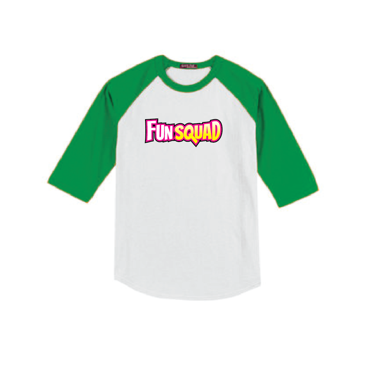 T-shirt Raglan - Fun Squad Pink