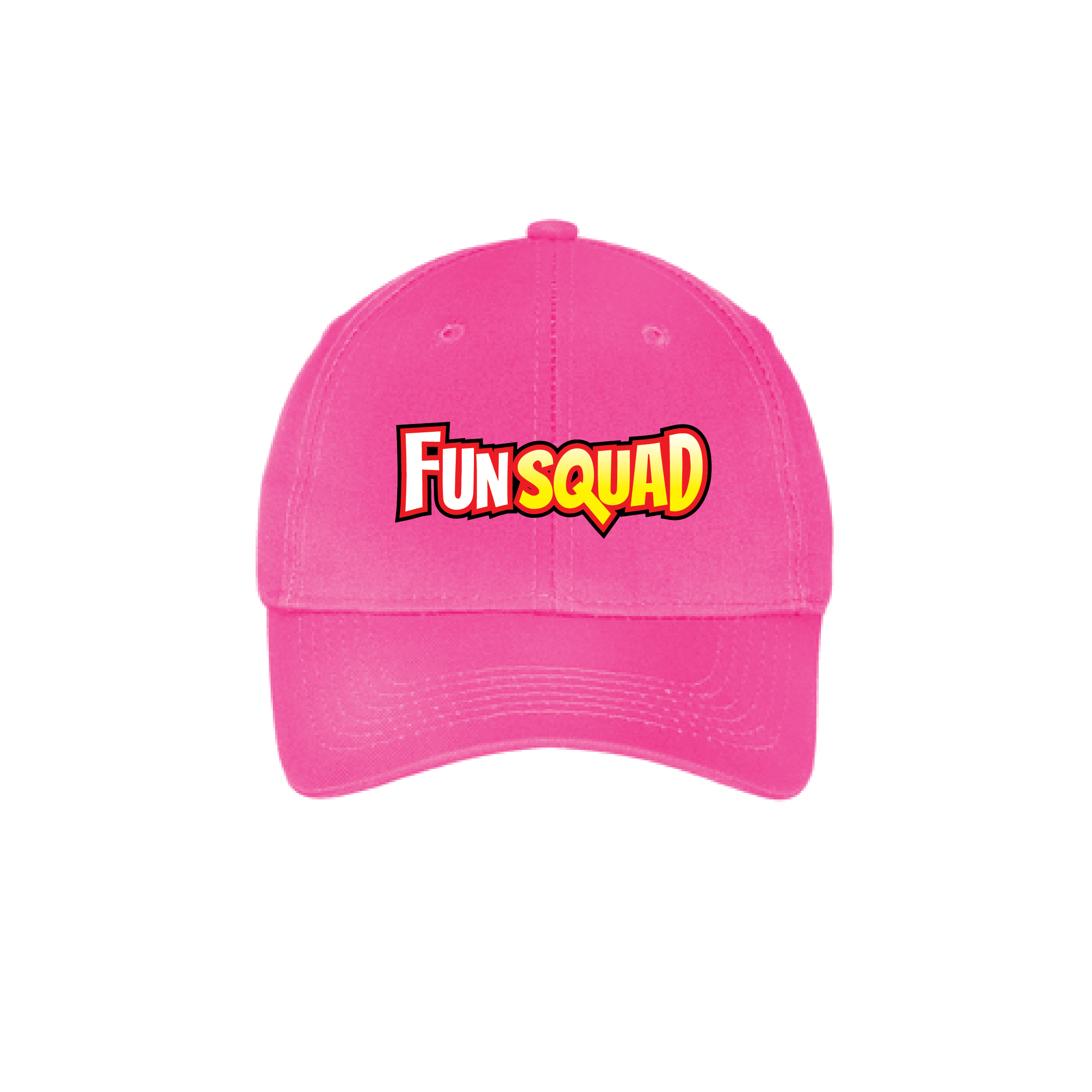Hat Curved Brim - Fun Squad Red