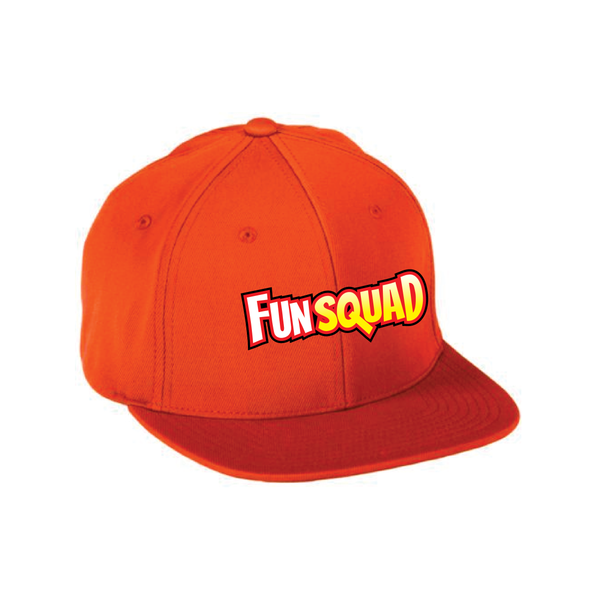 Hat Flat Brim - Fun Squad Red – FunSquadMerch