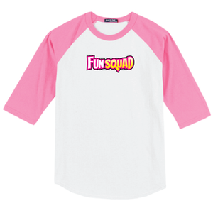 T-shirt Raglan - Fun Squad Pink