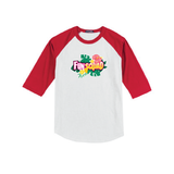 T-shirt Raglan - Island Flowers