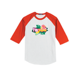 T-shirt Raglan - Island Flowers