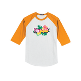 T-shirt Raglan - Island Flowers