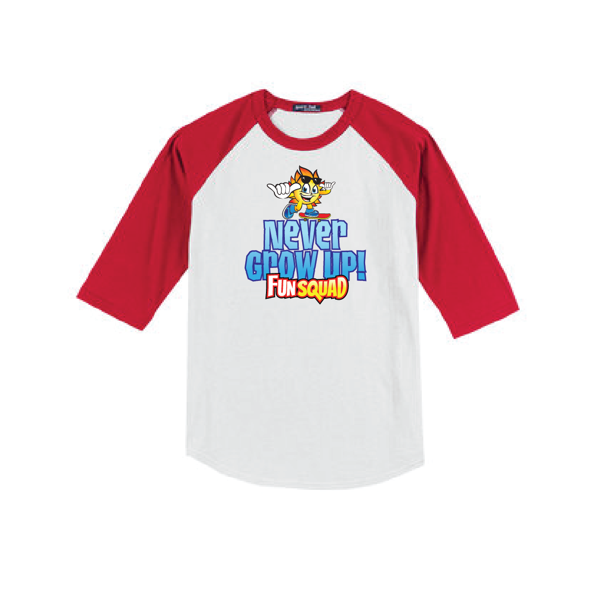 T-shirt Raglan - Never Grow Up Sunny Boy – FunSquadMerch